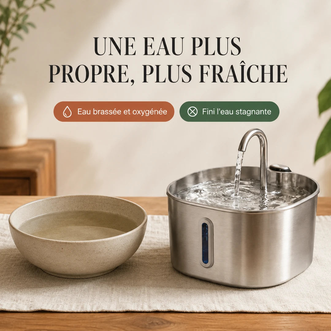 Eau plus propre et fraîche, fontaine inox bec robinet