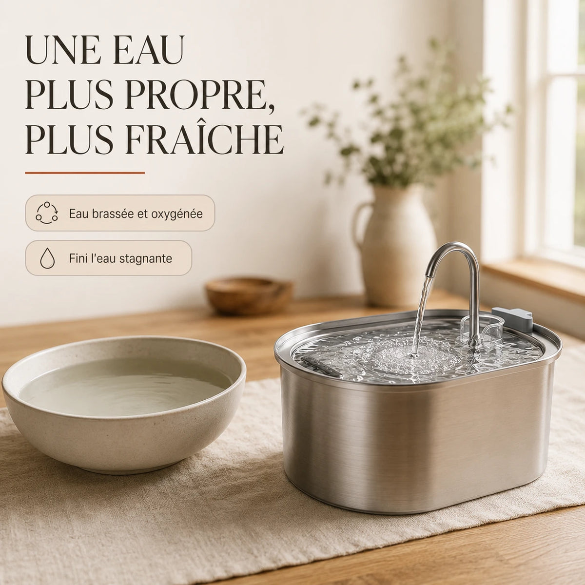 Une eau plus propre et plus fraîche, brassée et oxygénée Image